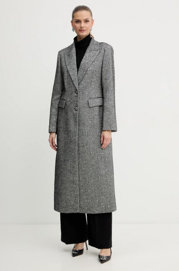 Μακρύ παλτό σε φαρδιά γραμμή