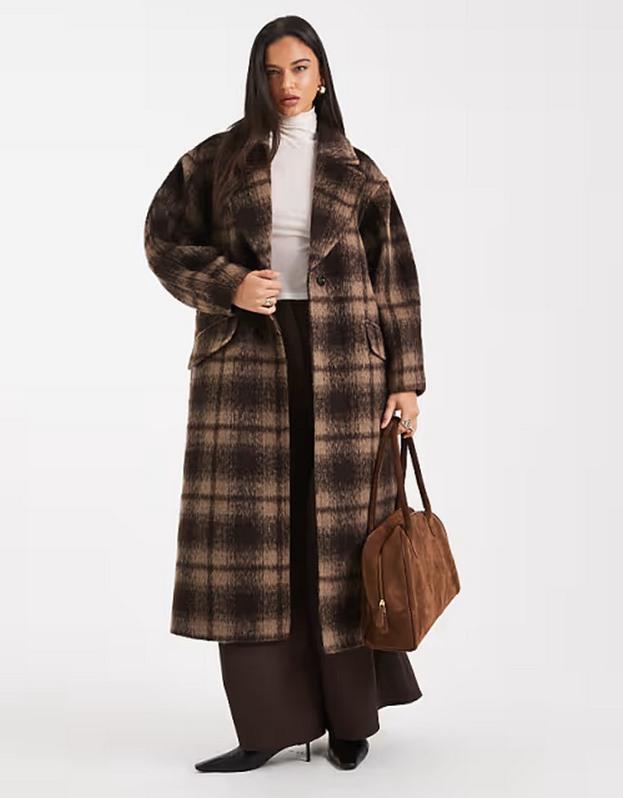 Πανωφόρι με καρό μοτίβο