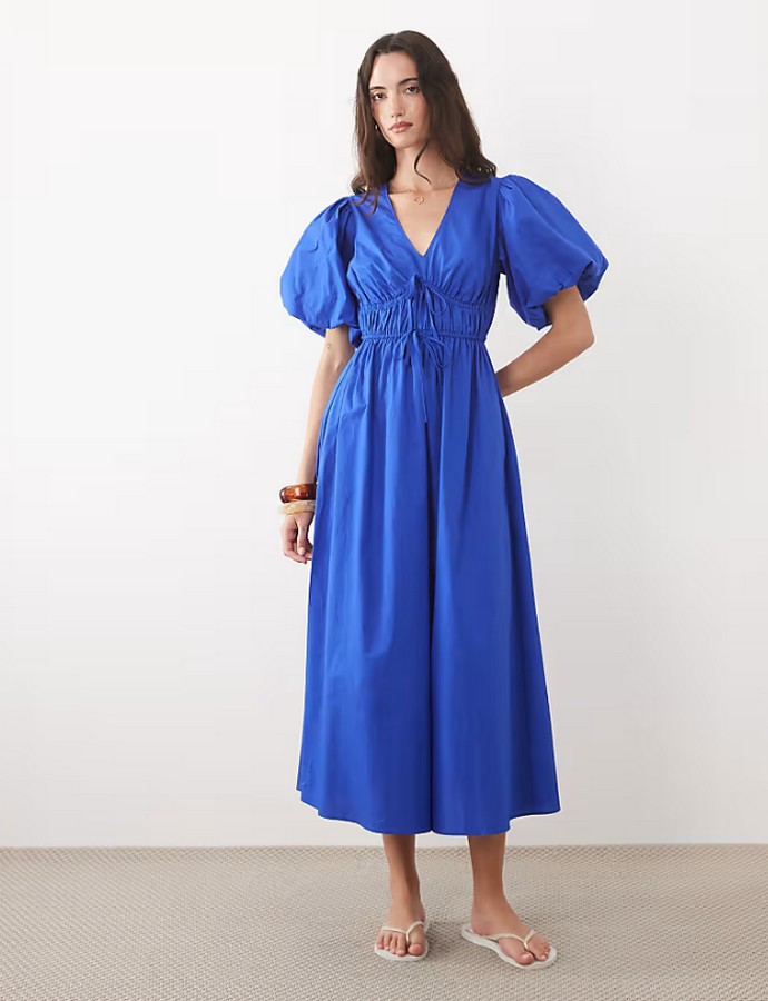 Φόρεμα με puffy sleeves