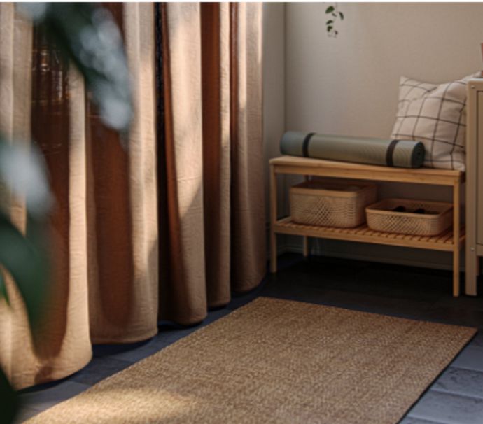 Χαλί χαμηλή πλέξη εξωτερικού χώρου, 80x150 cm