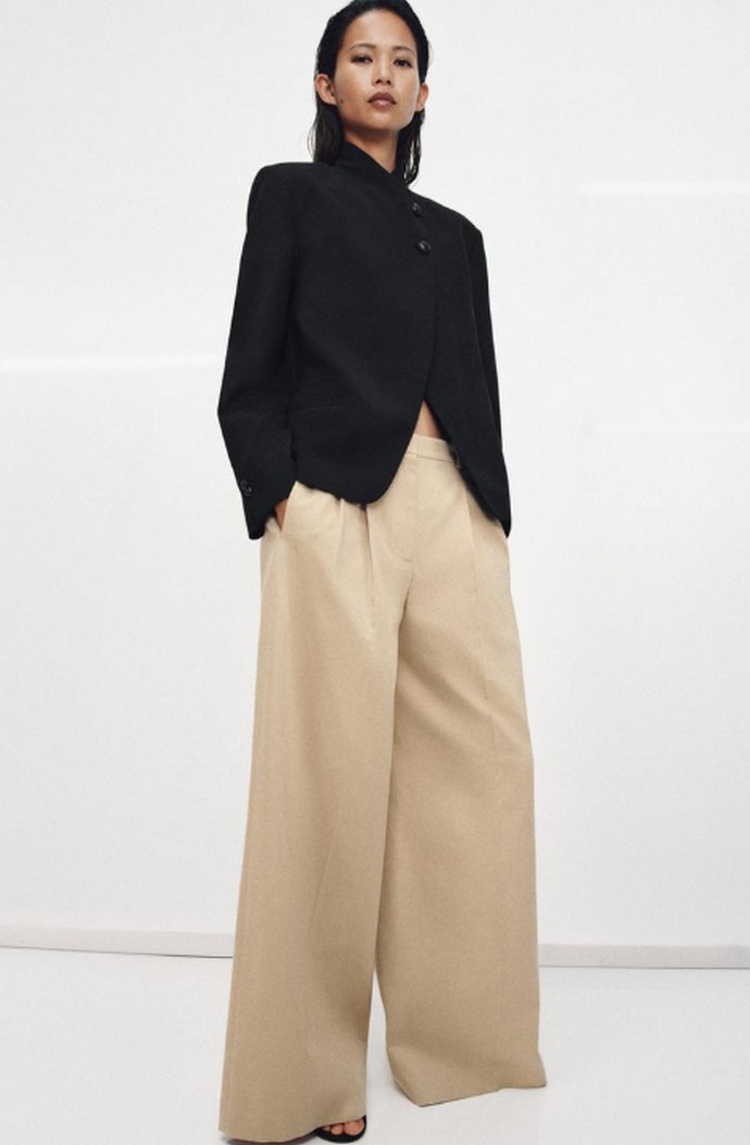 Wide leg παντελόνα 