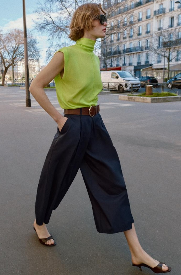 Cropped παντελόνι 