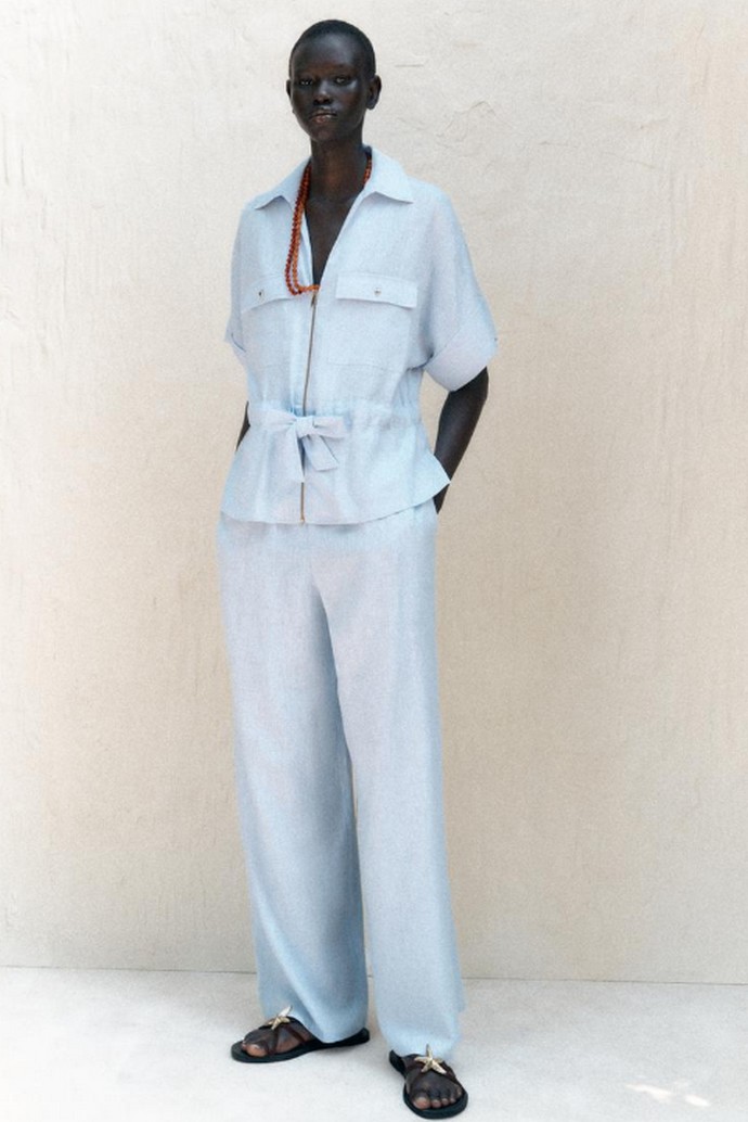 Φαρδύ παντελόνι με λάστιχο